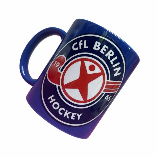 Tasse 330ml blau glänzend - CfL Logo